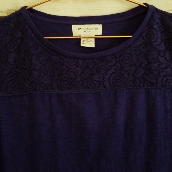 Liz Claiborne Purple  Blouse - Picture 2 of 6